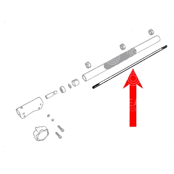 EJE TRANSMISIÃ“N ESTRIADO/ESTRIADO 755mm 7 estrÃ­as