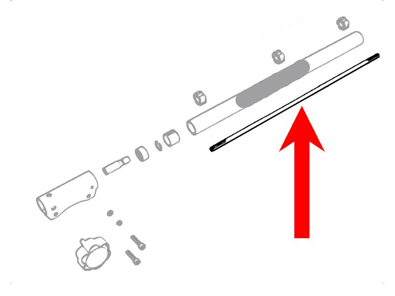 EJE TRANSMISIÃ“N ESTRIADO/ESTRIADO 755mm 7 estrÃ­as