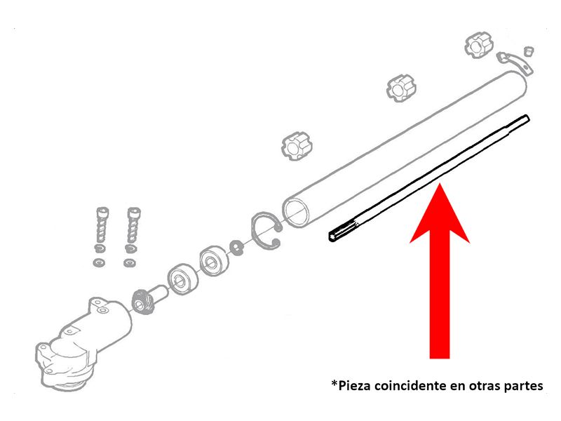 EJE DE TRANSMISIÃ“N CUADRADO/ESTRIADO