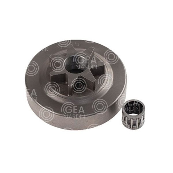 Campana de embrague con piÃ±Ã³n de cadena Solo 639, 644, 645, 651 - .327 modelo A, paso cadena: .350
