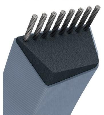 CORREA TRAPEZ.LISA-13X8MM -A19- 13X530MM0MM